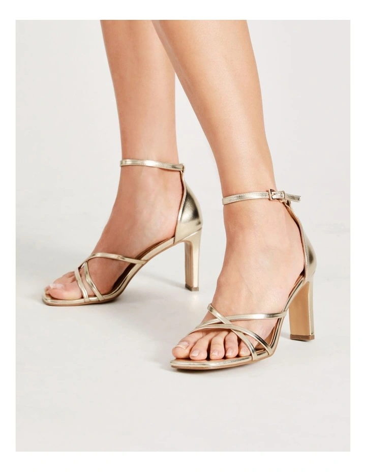Demi Champagne Gold Heeled Sandal