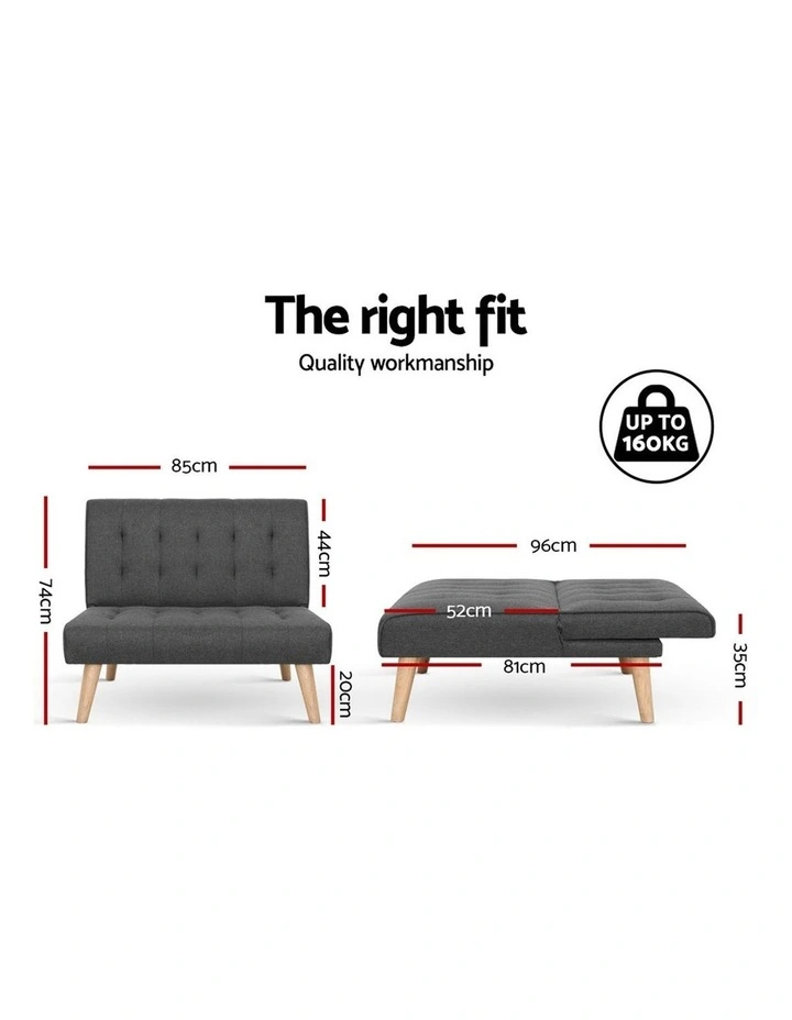 Sofa Lounge Recliner Chair Futon Couch Single 1 Seater