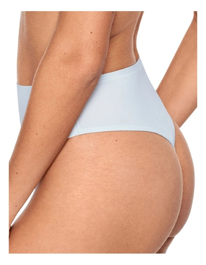Wonderful Edge High Waist Light Shaping Thong in Oyster Mushroom