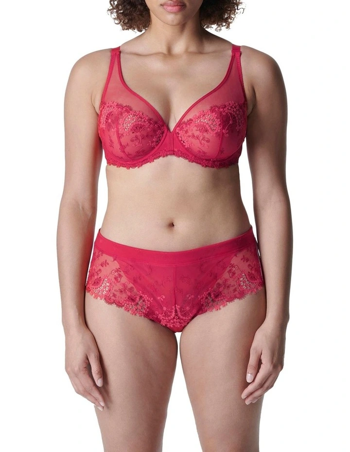 Wish Full Cup Plunge Bra in Red