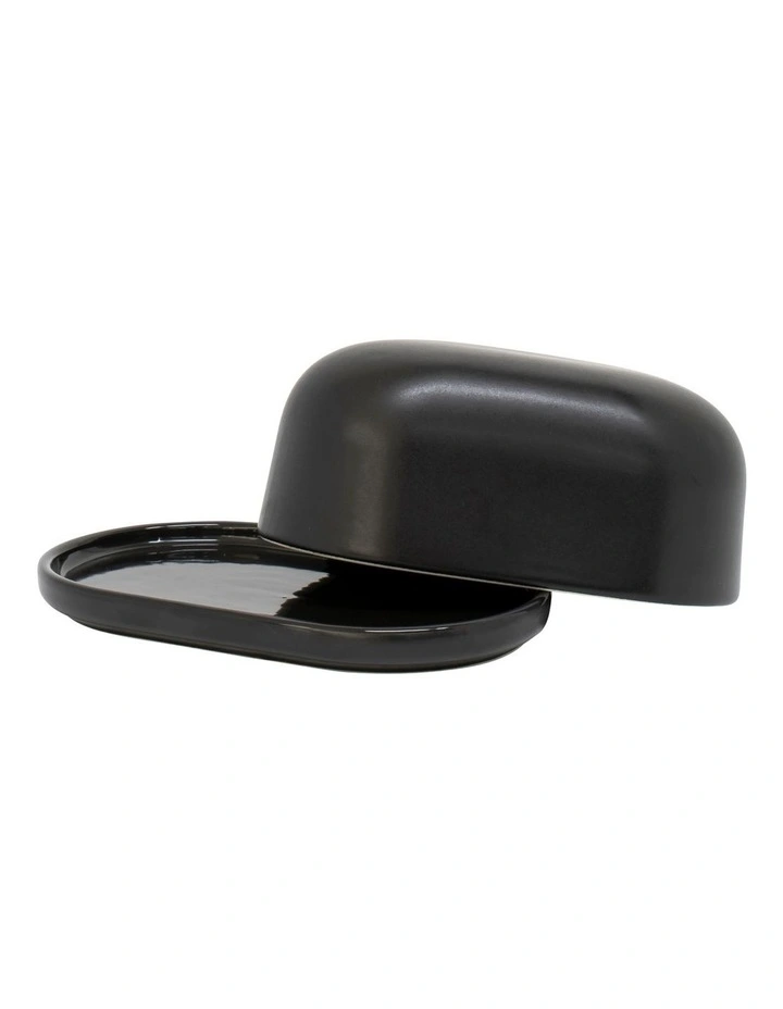Industry Butter Dish 17x10.5x8cm in Black