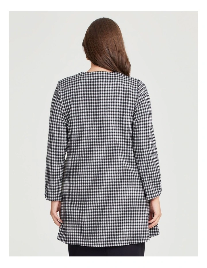 Squares Jacquard Jacket in Mini Check