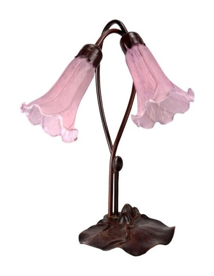Twin Lily Lamp Purple