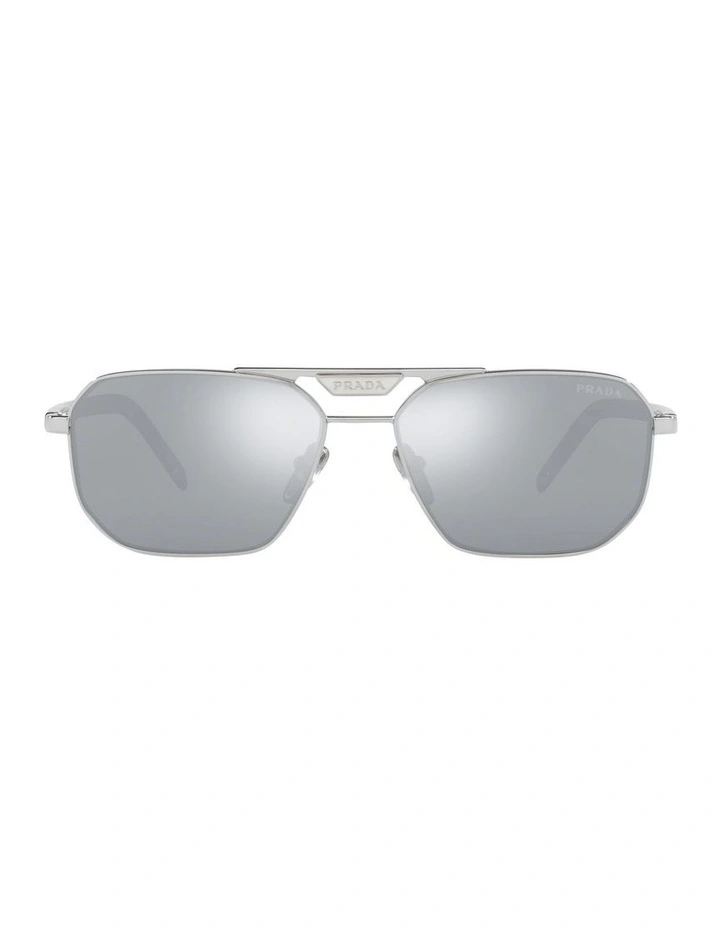PR 58YS Silver Sunglasses