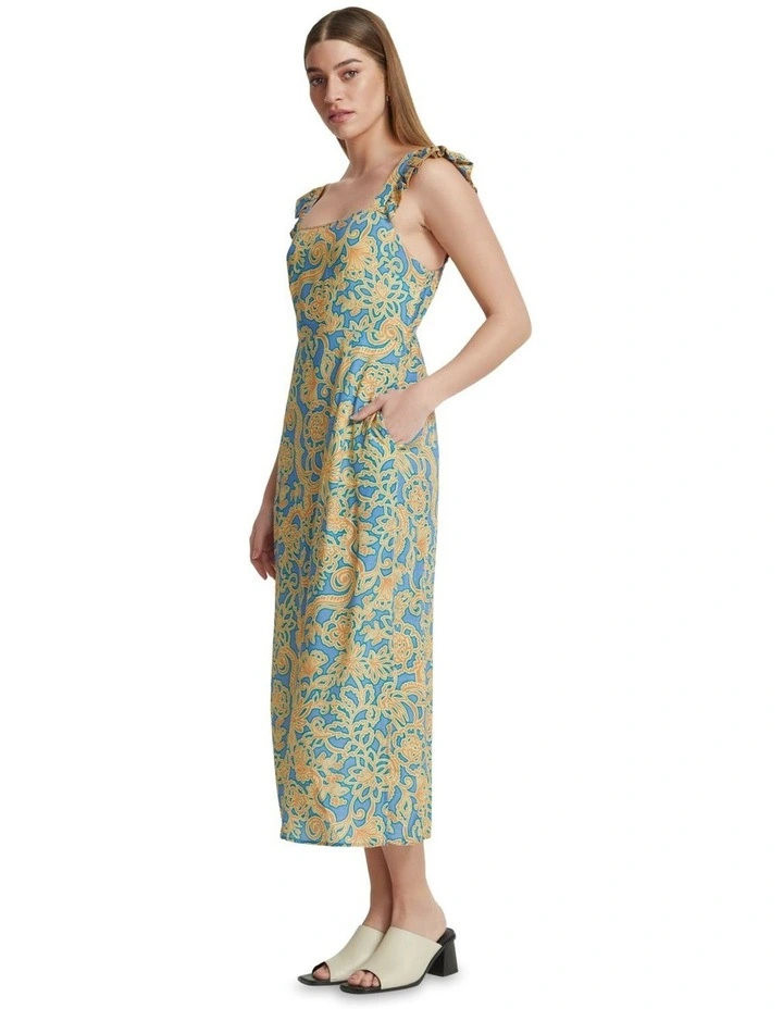 Laura Tropics Dress in Blue