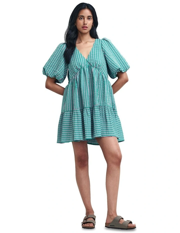 Vienna Mini Dress in Blue
