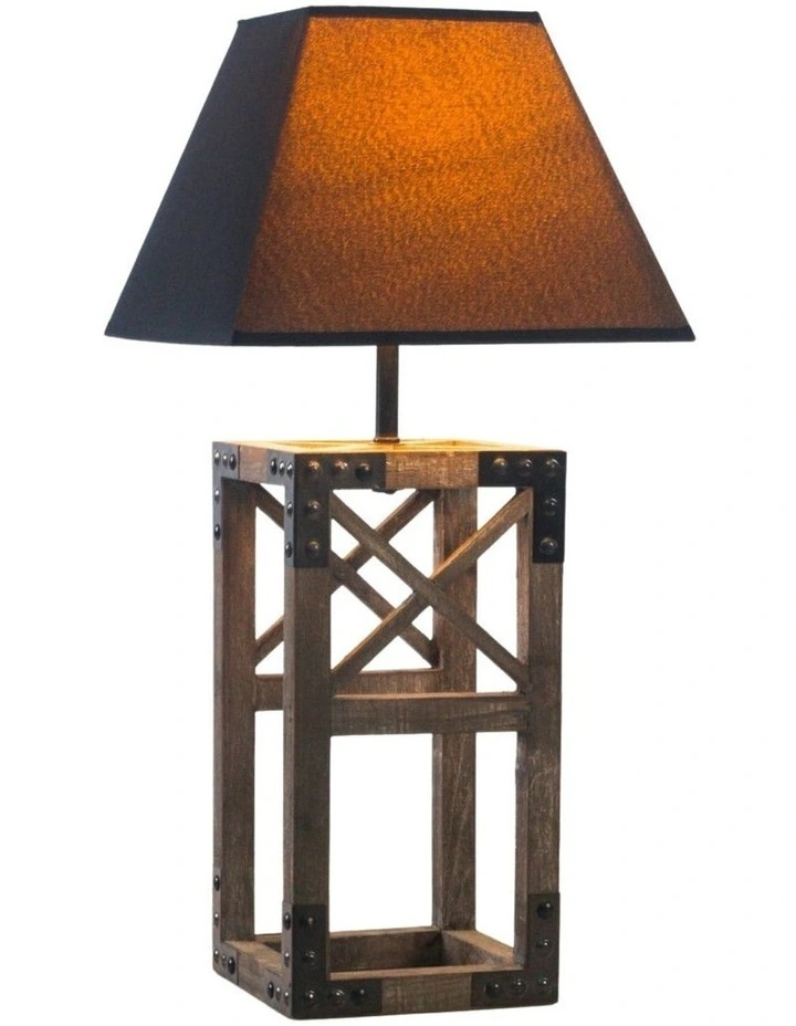 Wooden Table Lamp Modern Desk Light