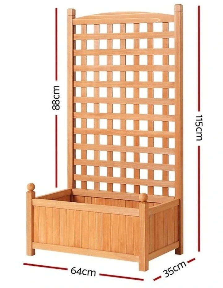 Wooden Garden Bed in Brown