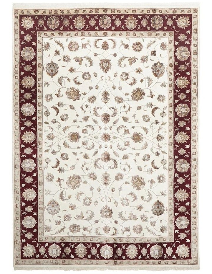Indian Hand Knotted Wool With Silk Rug 298X197cm