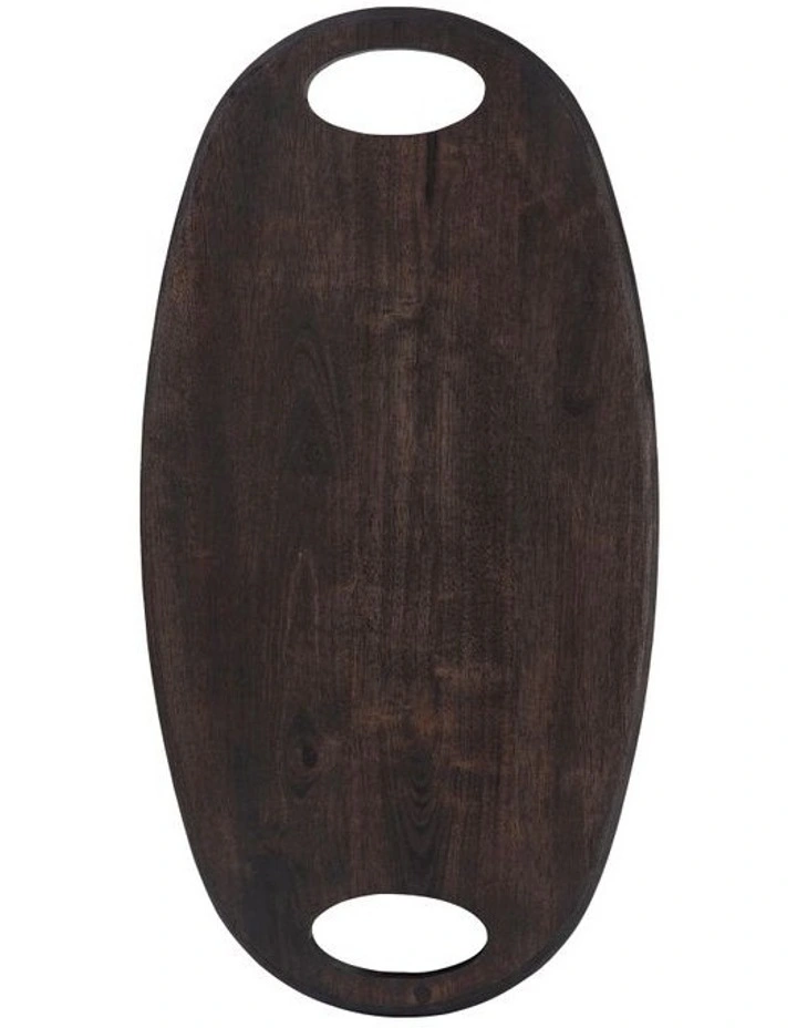 Graze Oval Serving Board 48x25x2cm in Black