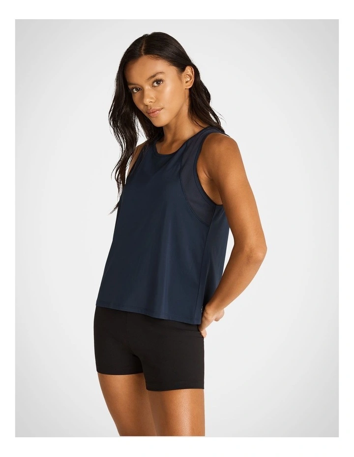 Swift Mesh Tank in Indigo