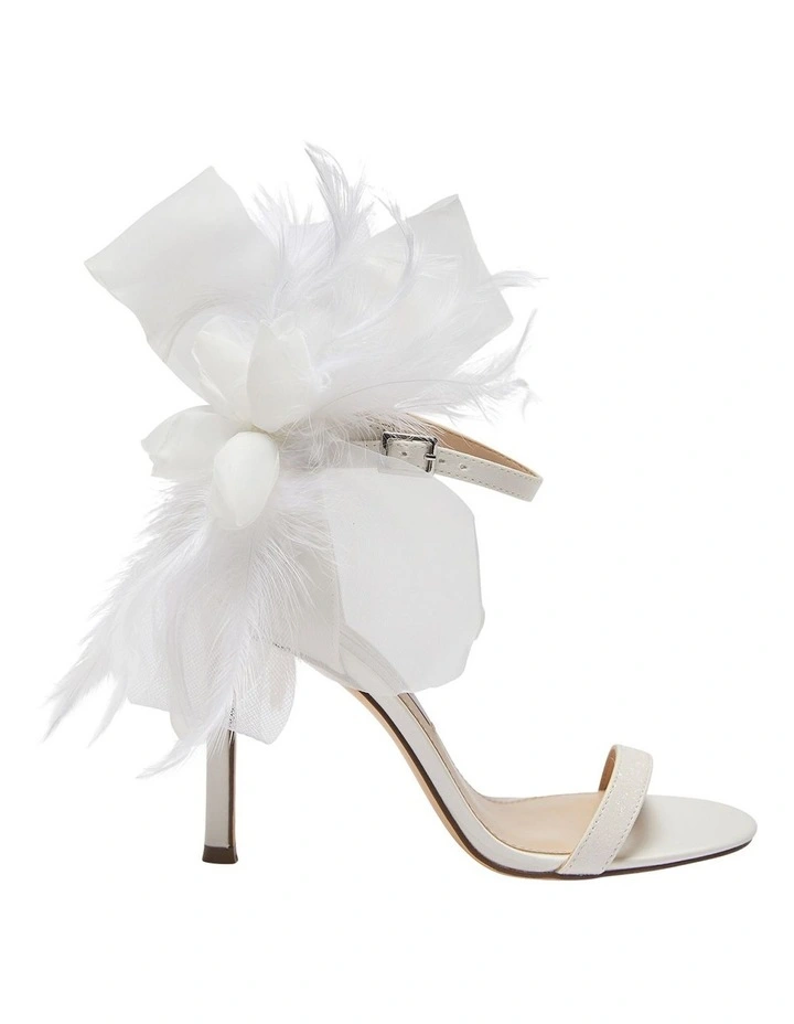 Dollye Sandals In Ivory Satin