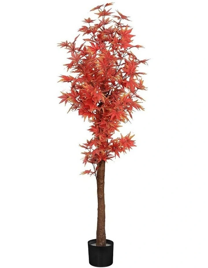 Artificial Maple Plant 180cm in Red
