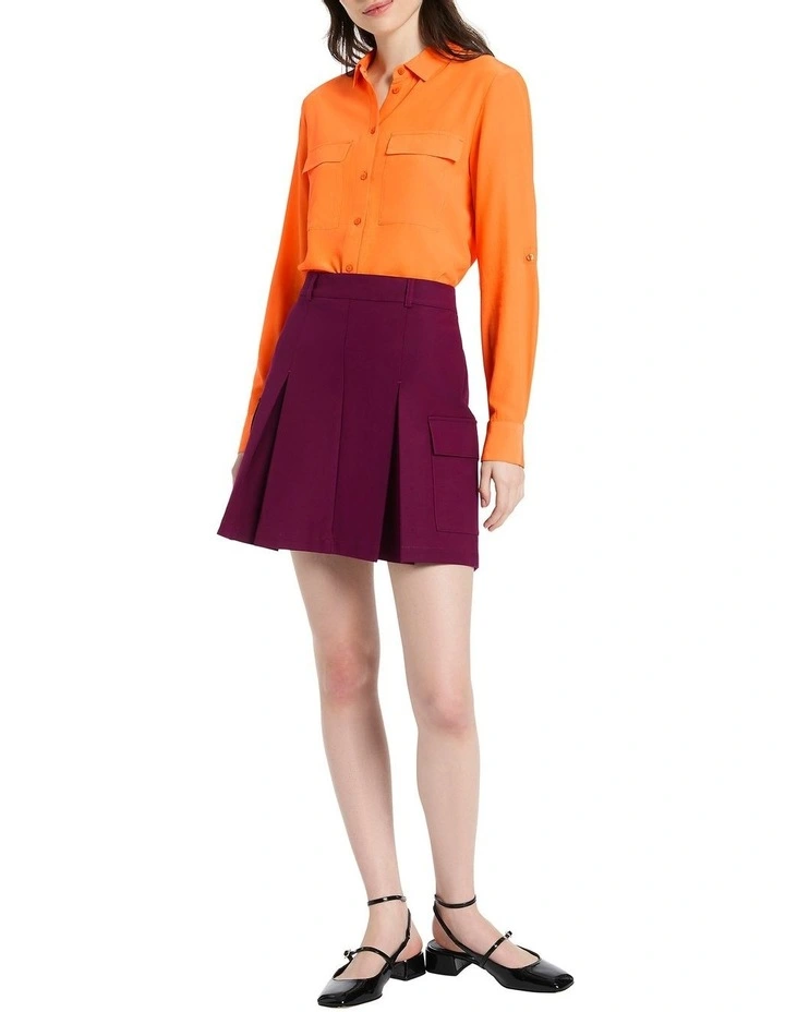 Sofia Silk Shirt in Calypso