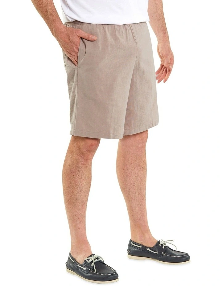 Cotton Crinkle Short Brown