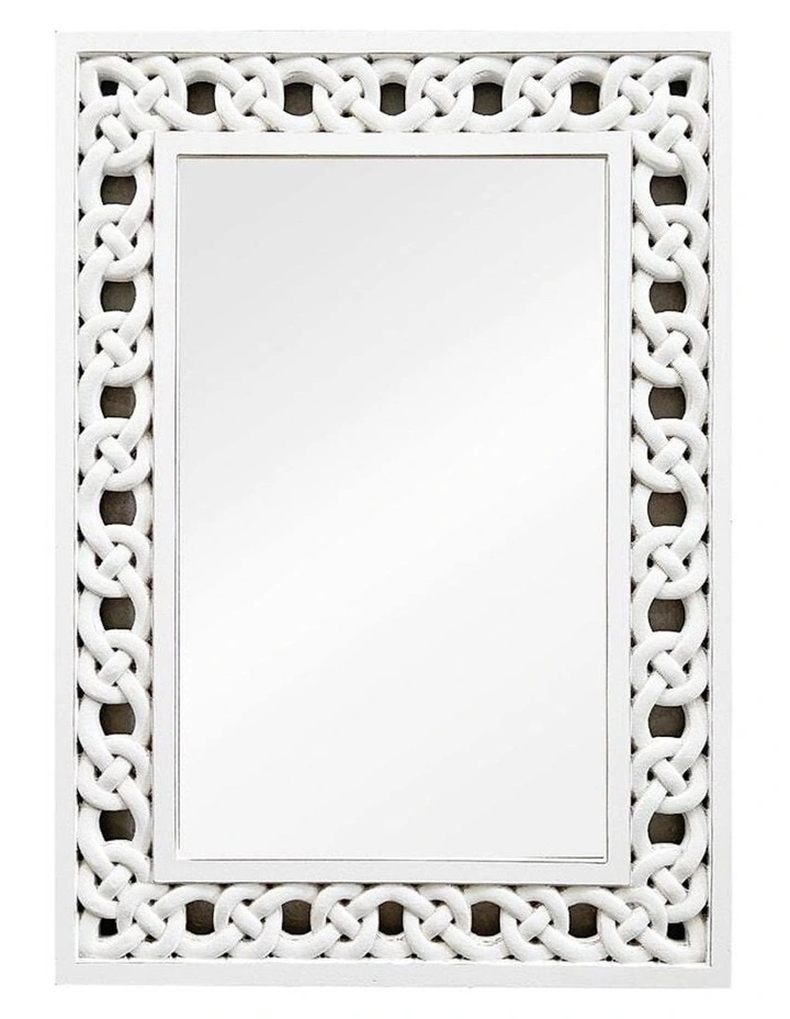 Large Designer Braid Wall Mirror 85cm