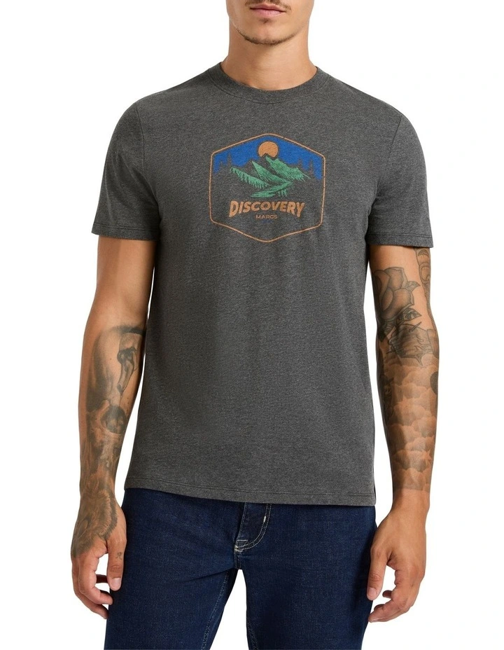 Discovery Tee in Grey Marle