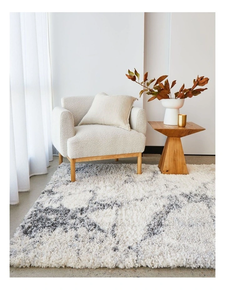 Moonlight Marble Zenith Rug in White
