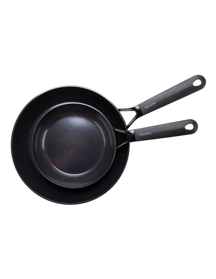SmartShape Frypan 20/28cm 2 Piece Set in Black