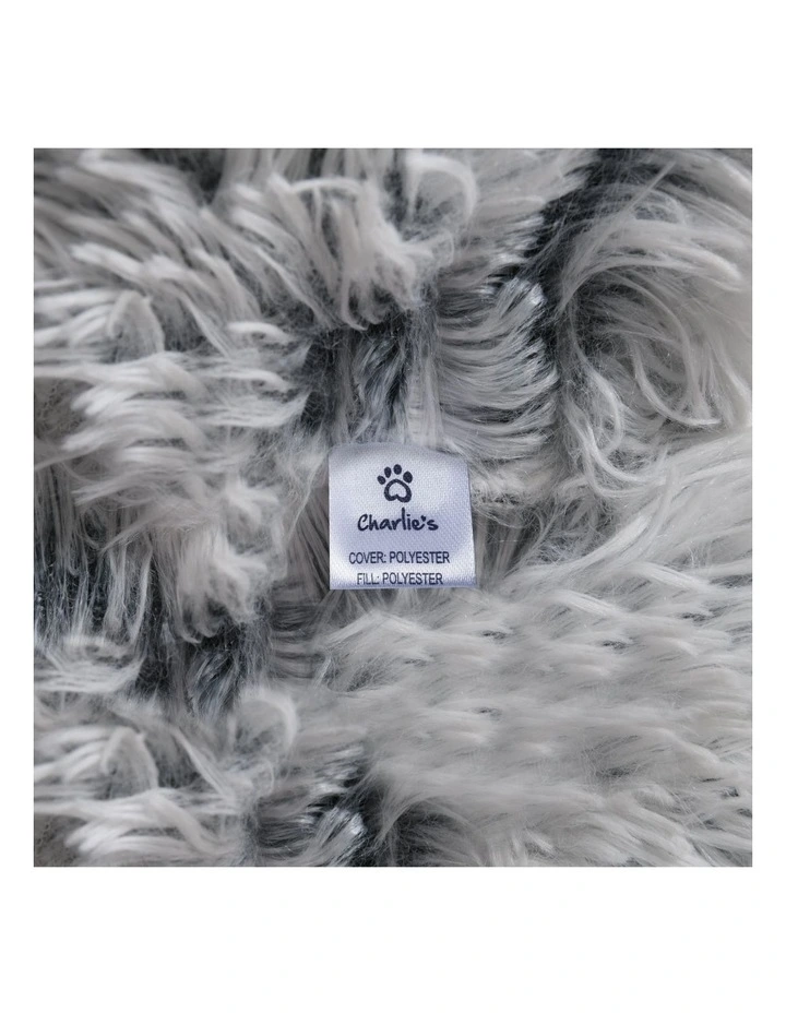 Hooded Snookie Dog Bed in Cream