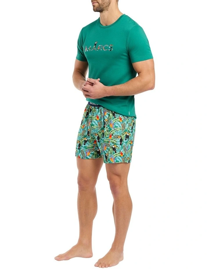 Tou-can't Stop Pyjama Short Set in Rainforest Multi