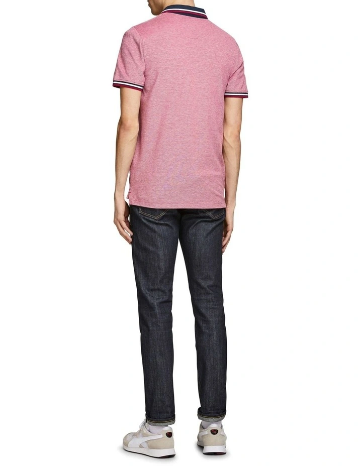 Paulos Short Sleeve Polo Shirt in Rio Red