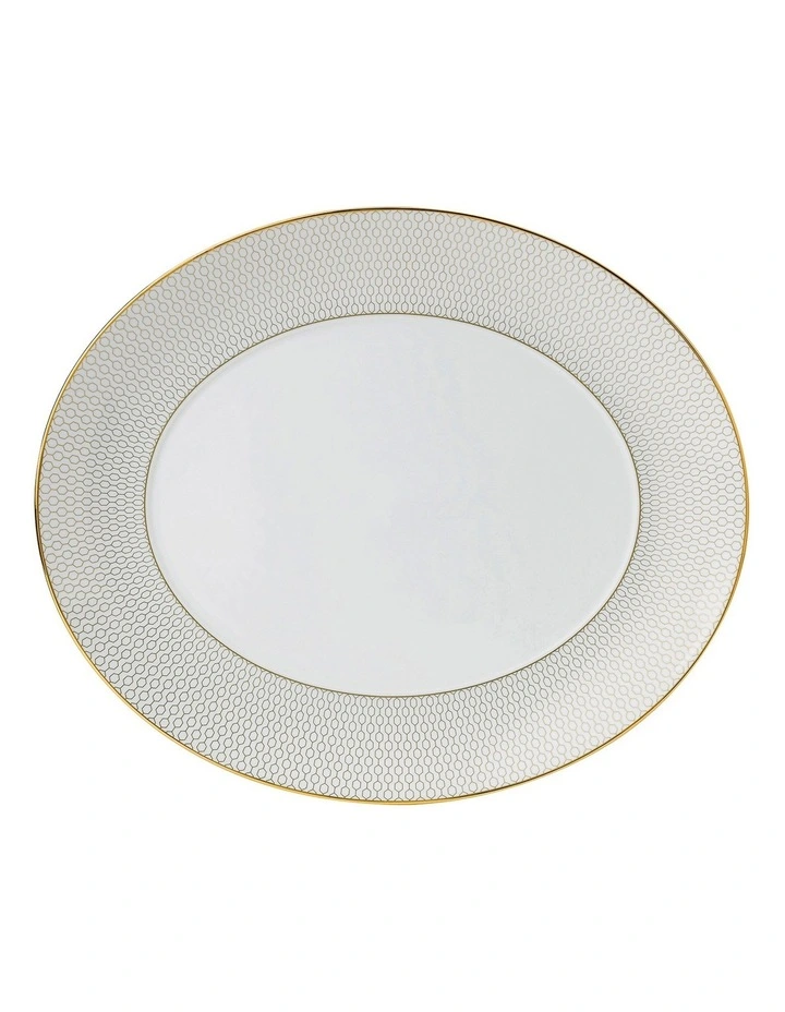 Gio Gold Oval Platter 33cm