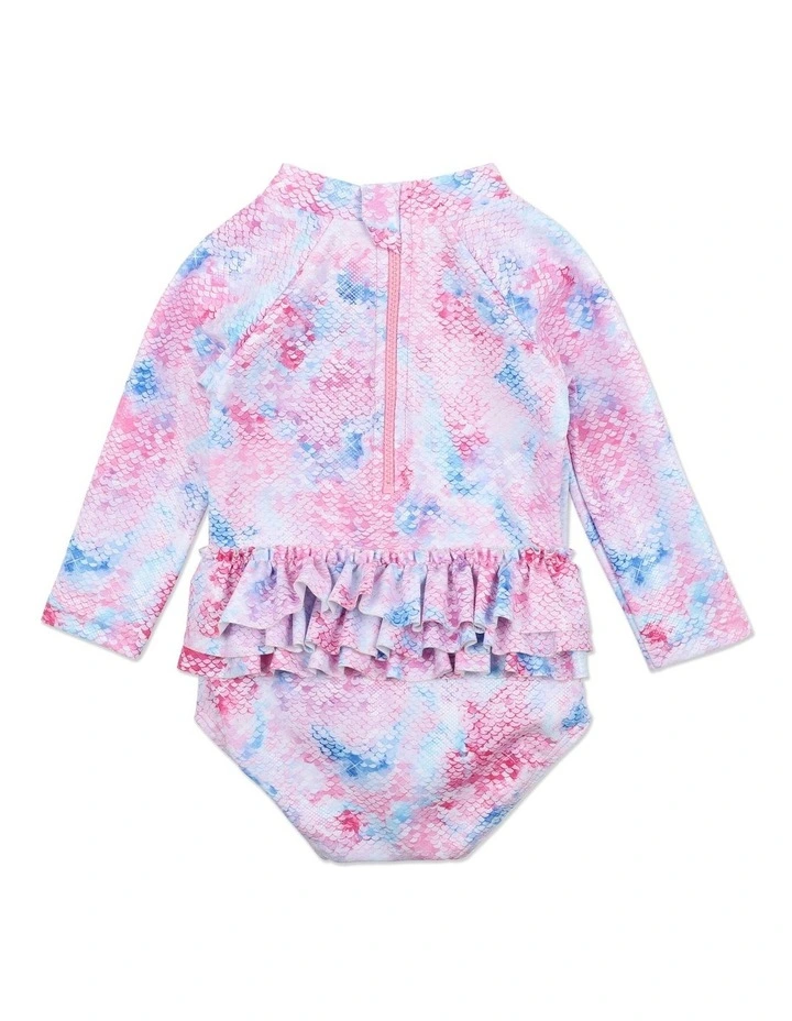 Long Sleeve Sunsuit in Malia Sequin Print