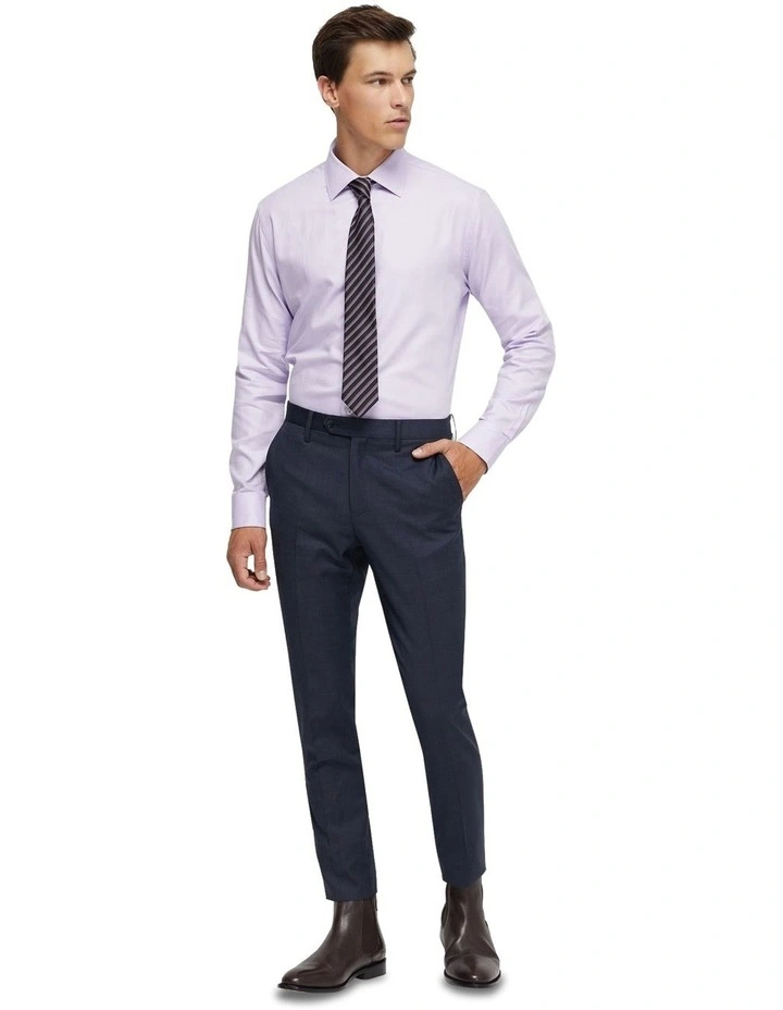 Islington Cotton Twill Shirt in Lilac