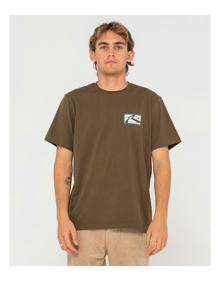 R Dot Short Sleeve T-shirt in Brown
