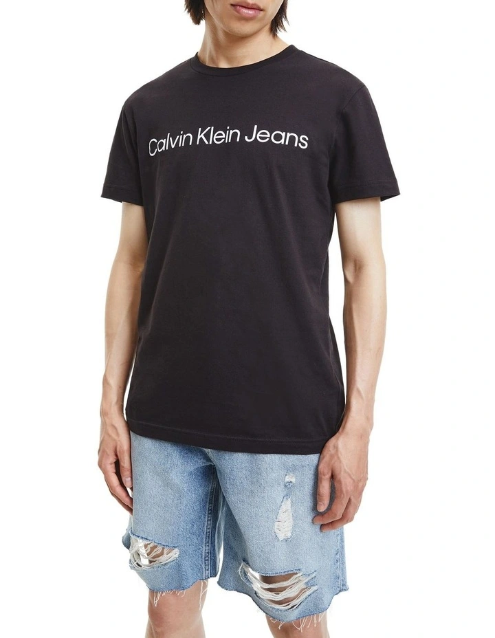 Core Institutional Logo Tee in Black