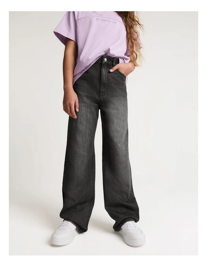 Teen Straight Cut Jean in Charcoal