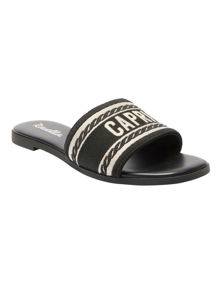Resort Sandals in Black Multi