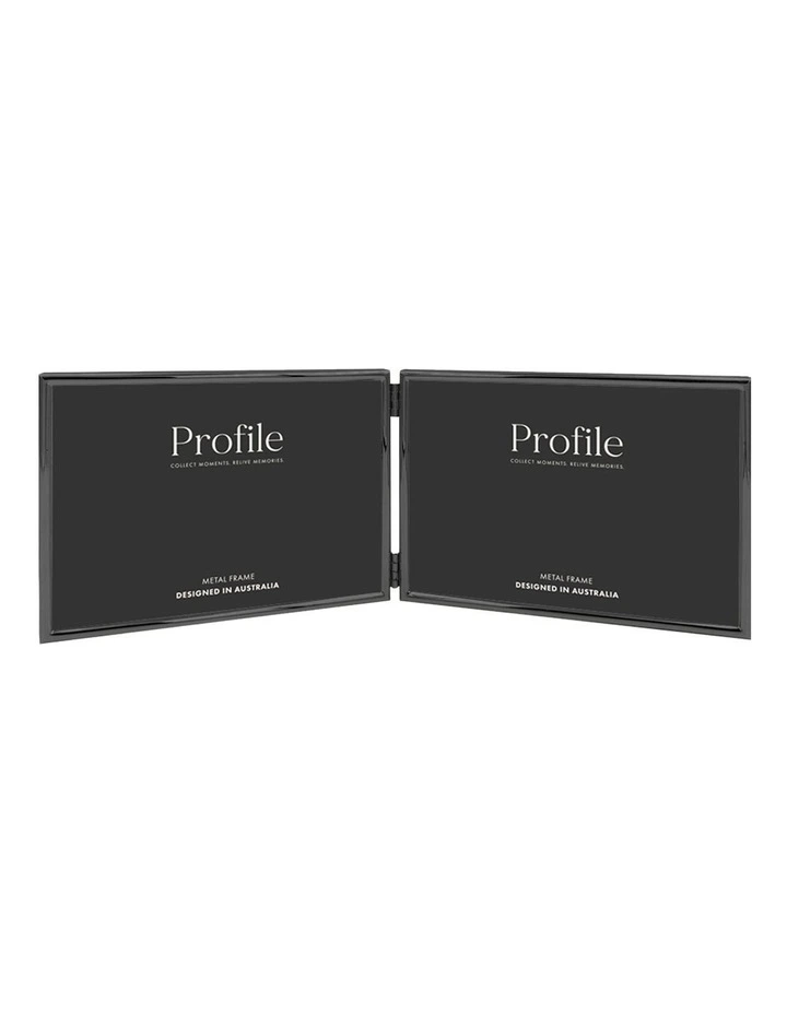 Habitat Hinged Double Metal Photo Frame 4x6 in Black
