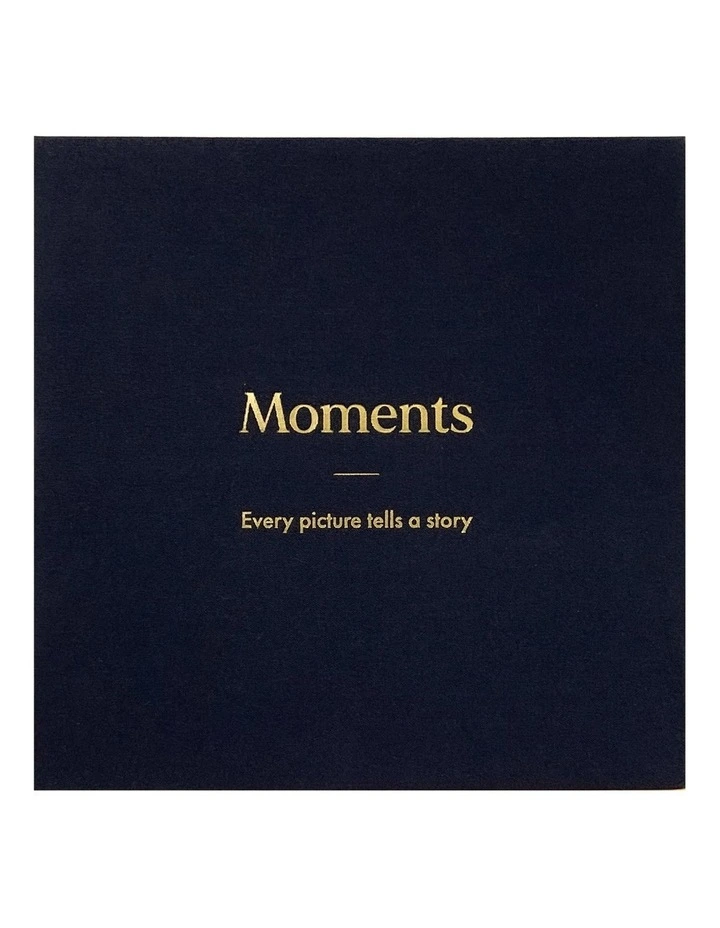 Moments Dry Mount 190x205mm Display Photo Album in Black
