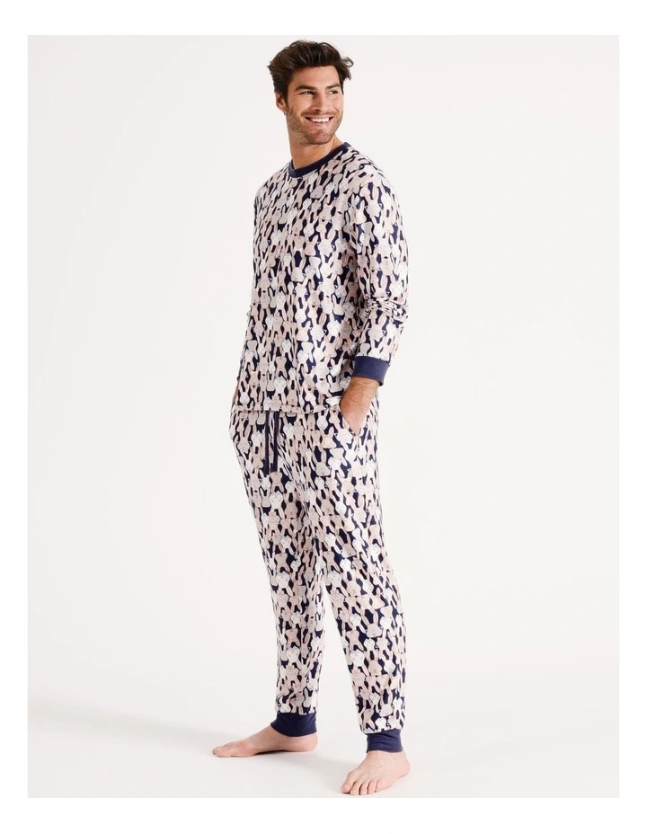 Men's Bunny Cozy Knit PJ Set