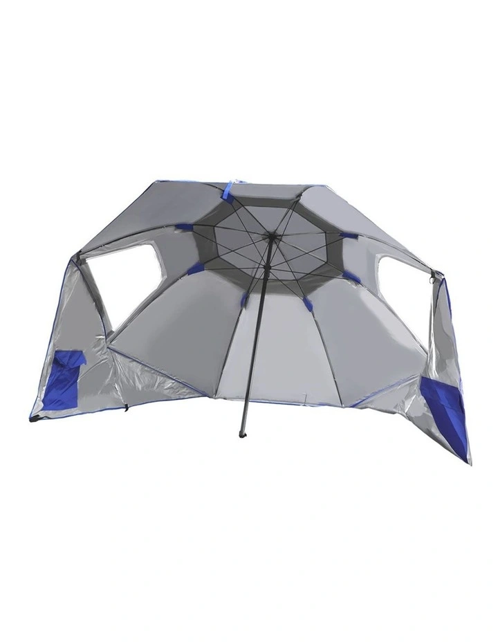 Sun Shade Beach Umbrella 2.33m in Blue