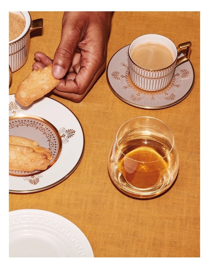 Anthemion Teacup & Saucer Grey