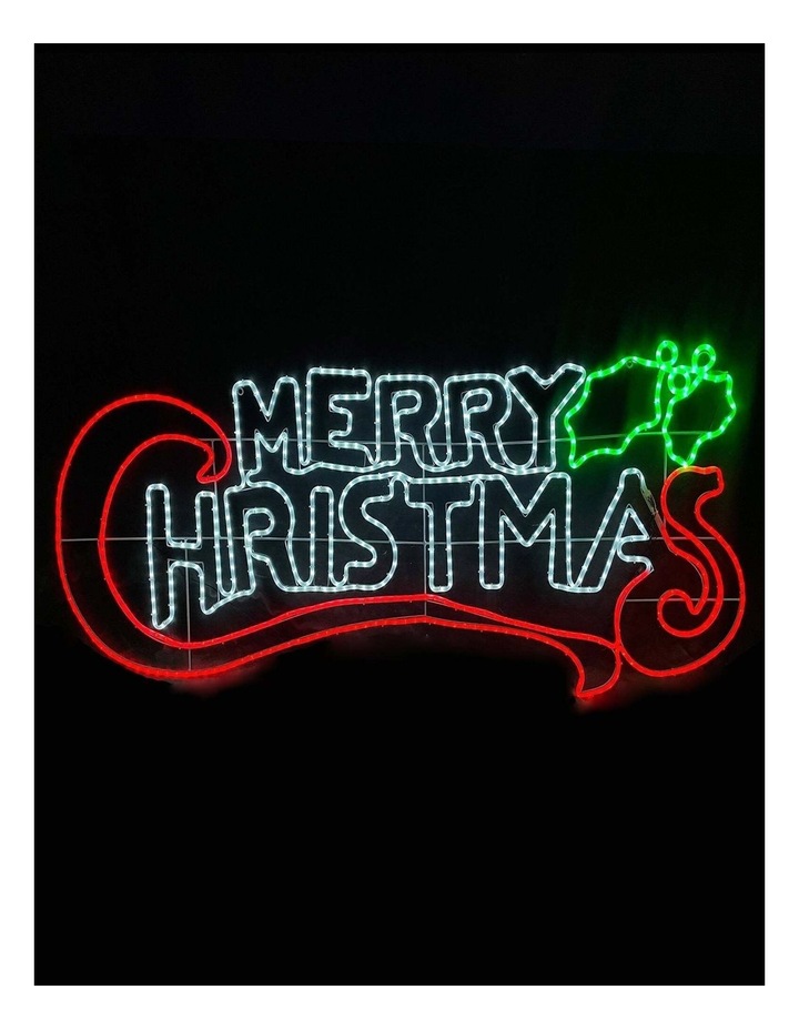 2 Colour Options Christmas Sign Lights 100cm