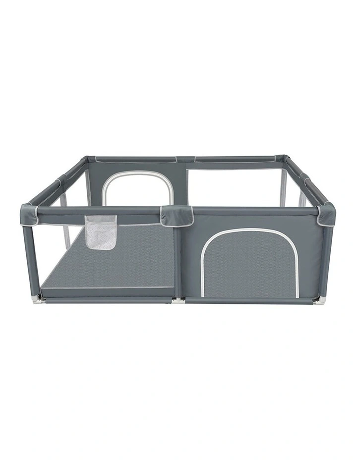 Playpen Baby Safety Gate Toddler Toys Security in Dark Grey