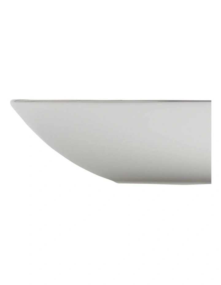 Gio Platinum Pasta Bowl 24cm in White