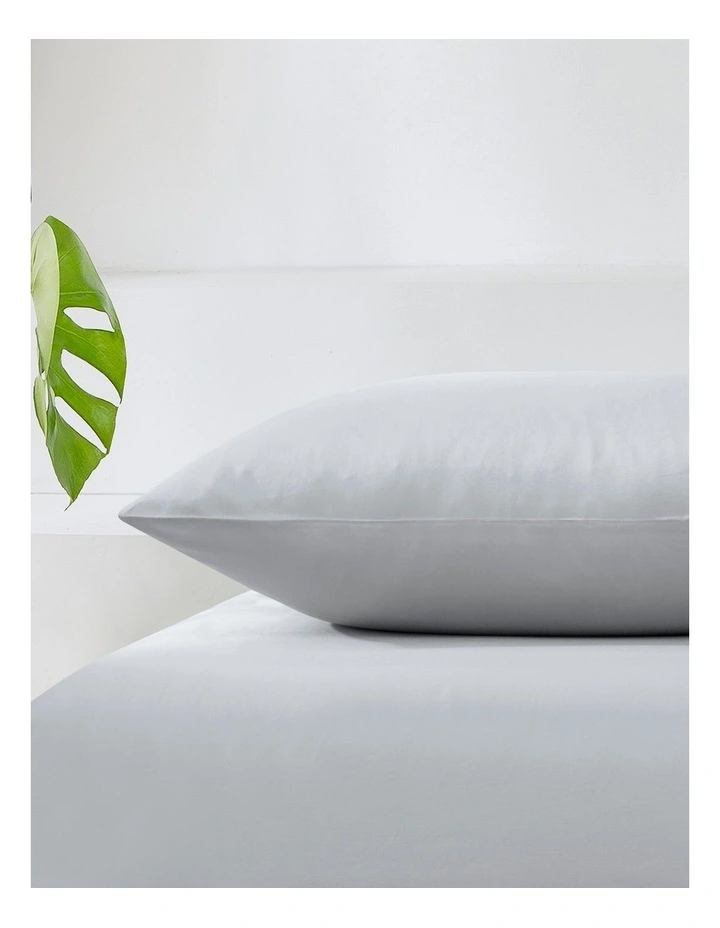 500TC Cotton Sateen Euro Pillowcase in Silver
