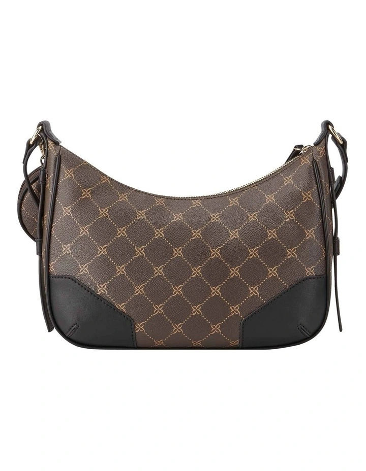 Brooklyn Top Zip Crossbody in Brown