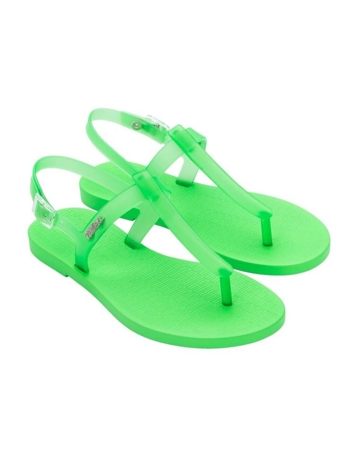 Melissa Sun Ventura Sandal in Neon Green