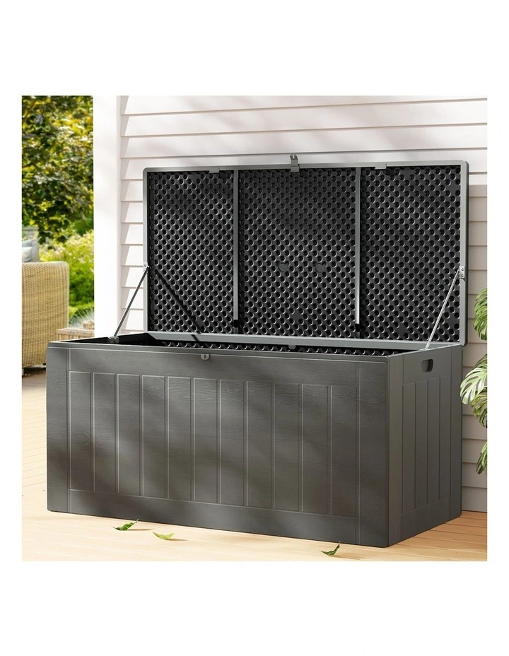 Outdoor Storage Box Container 830L in Black
