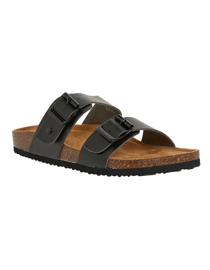 Decoy Black Smooth Sandals