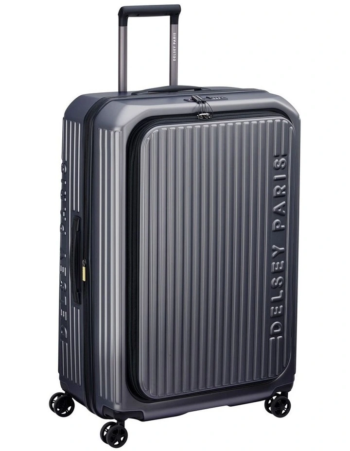 SECURITIME 77cm Expandable 4 Double Wheel Trolley Suitcase in Anthracite 00217382401