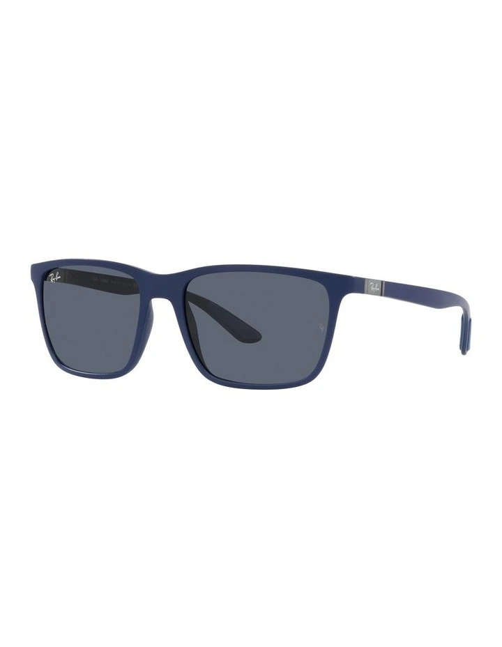 0RB4385 Sunglasses in Matte Blue