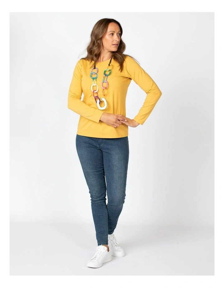 Camp Classic Long Sleeve Tee in Gold