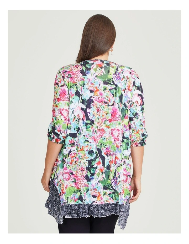 Tropical Oasis Cardigan in Print